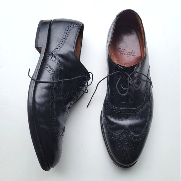 Allen Edmonds Chester Full Brogue Wingtip Black Oxford Dress Shoes 12D 12 main image 10